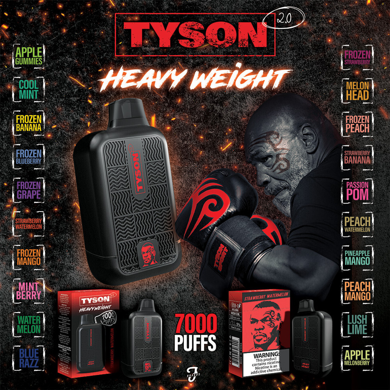 Tyson Vapes 7000