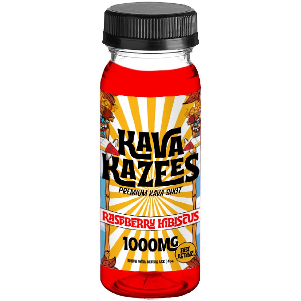 KavaKazees - 4oz Shot - Raspberry Hibiscus