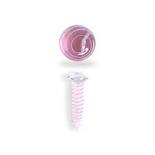 Honeybee Herb Dab Screw Set, Color: Pink