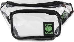 Dime Bag Rave Fanny Pack, Color: Clear
