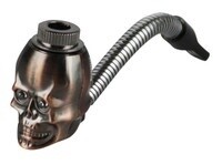 Metal Skull Hand Pipe