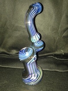 6&quot; Swirl w/ Dichro Accent Bubbler