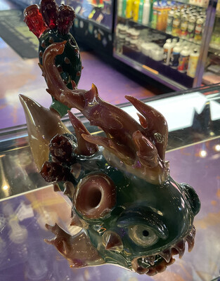 Cactus Fish Hand Pipe by Brian Jacobson/Unparalleled