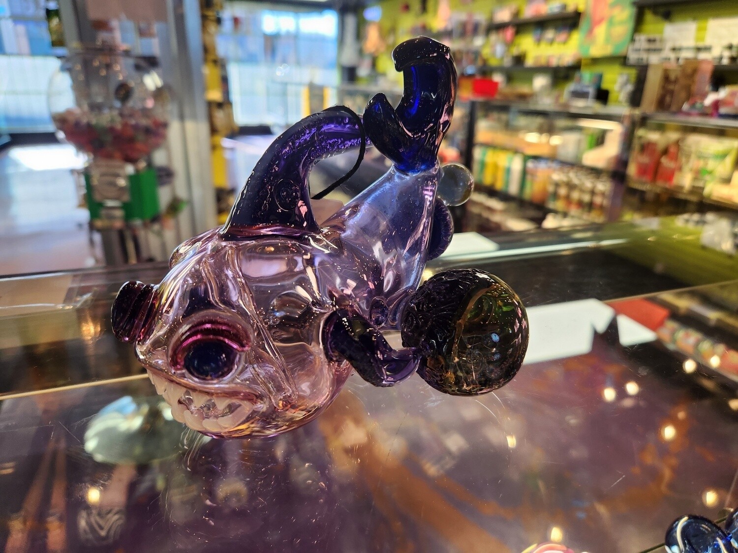 Space Fish W/ Marble Hand Pipe by Brian Jacobson/Hensley