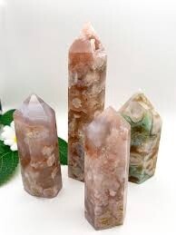 2.5&quot; Flower Agate Tower