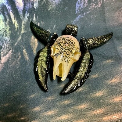 Hic Dogg &amp; Windstar Cow Skull Pendant