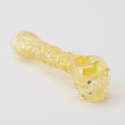 Fumed Skull Pipe