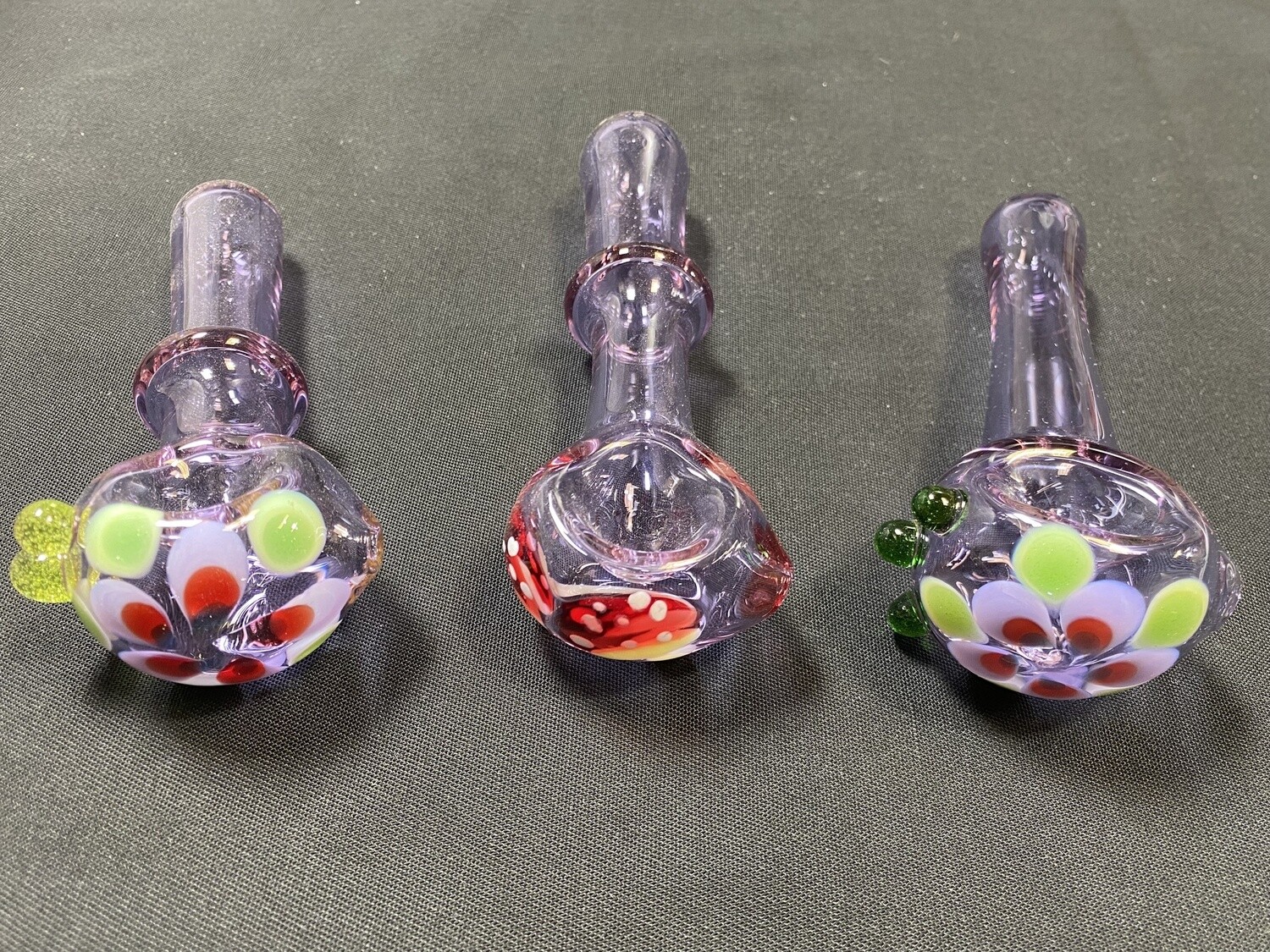 Dot Stack / Mushroom End Pipe, Color: Amethyst