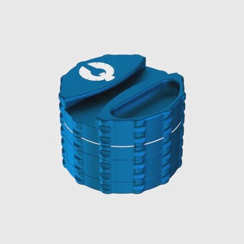 Phoenician - 4 pc Large Grinders, Color: Blue