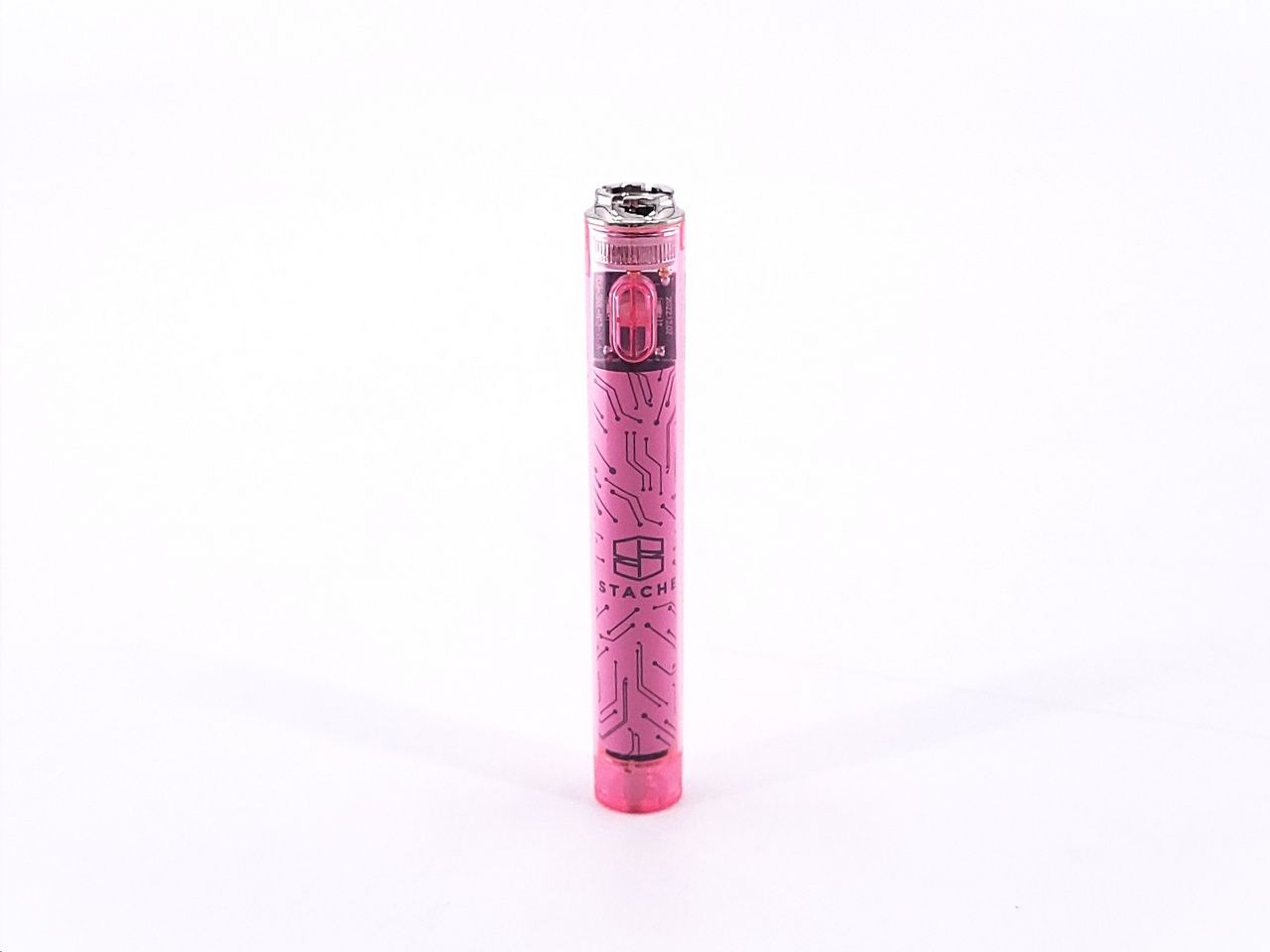 Stache Transparent Battery, Color: Pink
