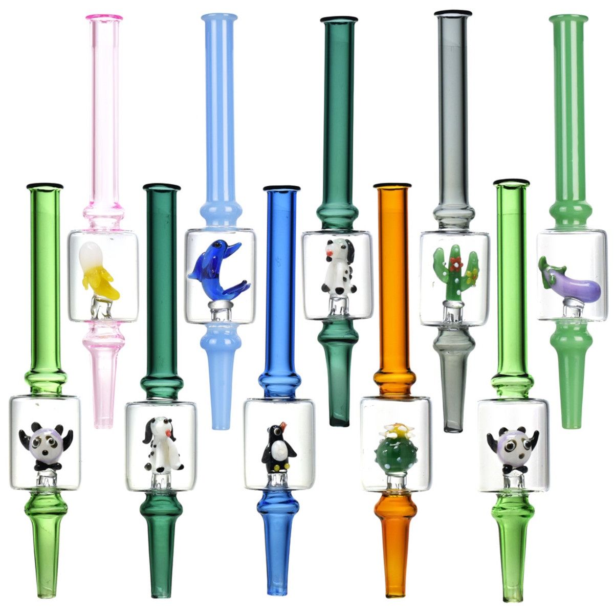 Assorted Mini Figurine Dab Straw