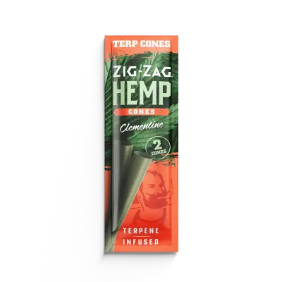 Zig Zag Terpene Infused Hemp Cones, Flavor: Clementine