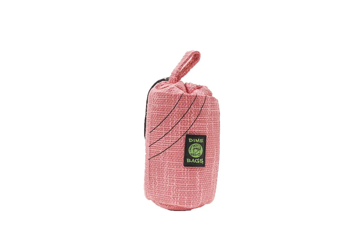 10&quot; Drawstring Tube Dime Bag, Color: Pink