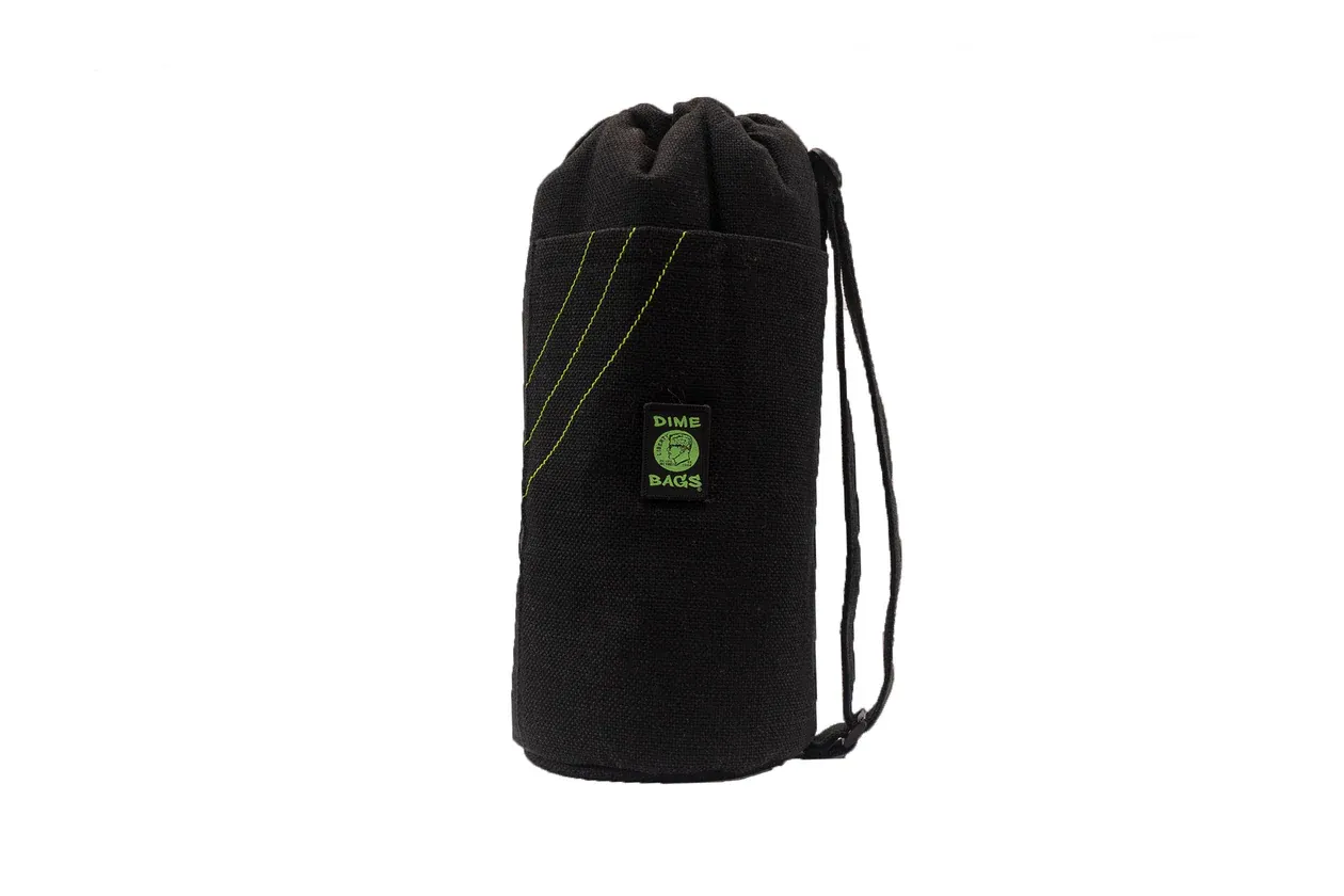 18&quot; Drawstring Tube Dime Bag, Color: Black