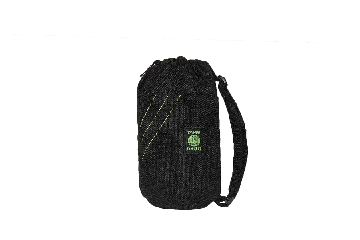 14&quot; Drawstring Tube Dime Bag, Color: Black