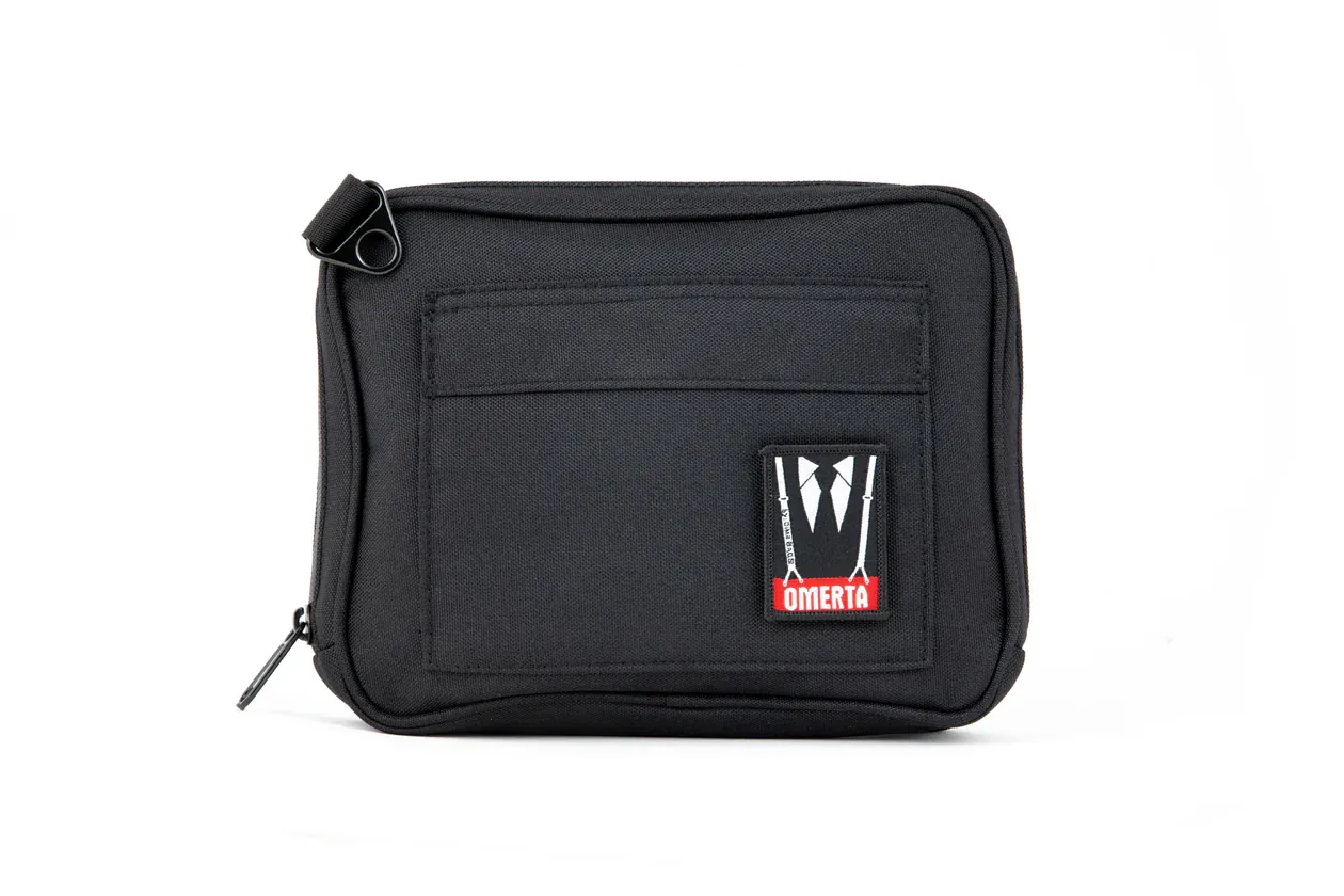 10&quot; Boss with Lock Omerta Dime Bag, Color: Black