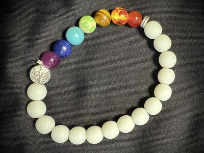 Gemstone Bracelet, Design: Chakra/Turtle