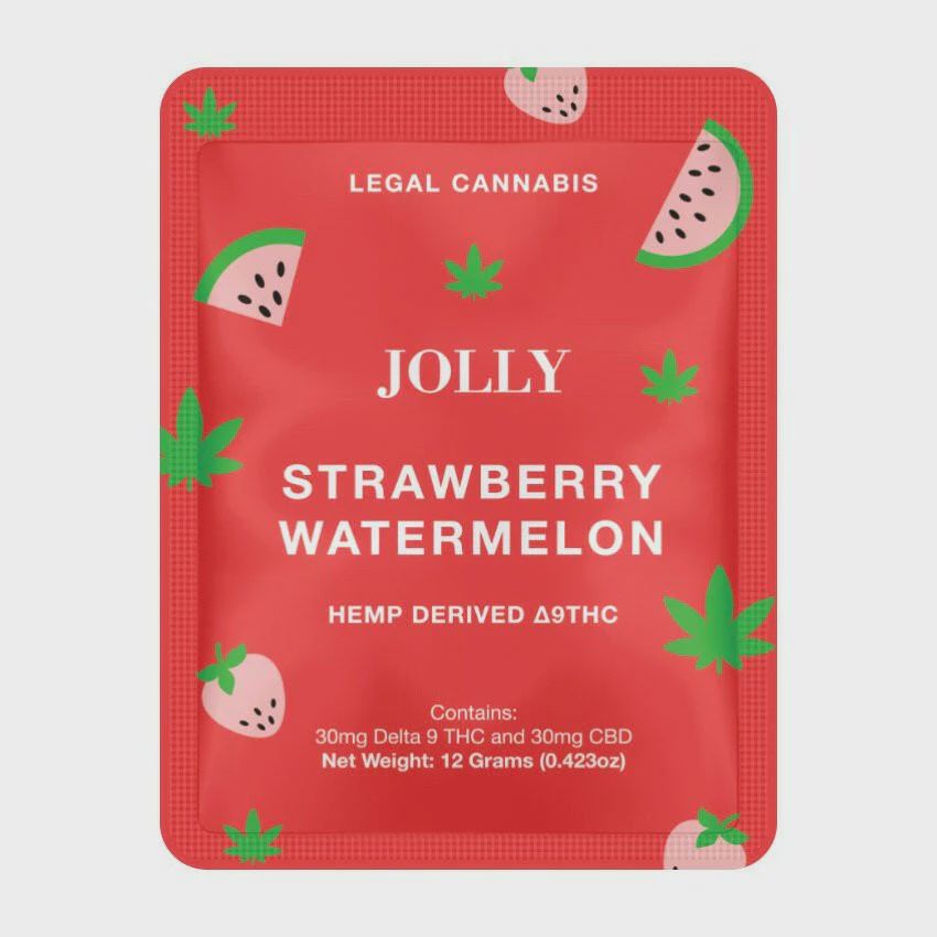 Jolly Gummies 2ct Pouch 15:15, Flavor: Strawberry Watermelon