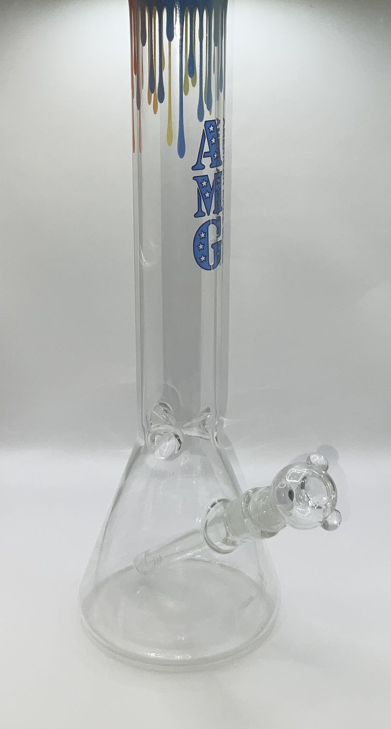 AMG 15&quot; Rainbow Drip Beaker