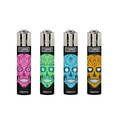 Sugar Skull Assorted Clipper Lighters