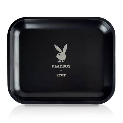 Playboy x Ryot Silver &amp; Black Rolling Tray