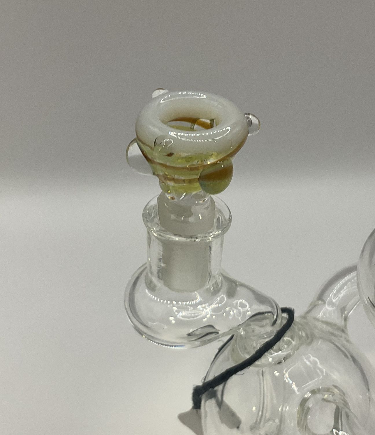 Fumed Swirl 14mm Bowl