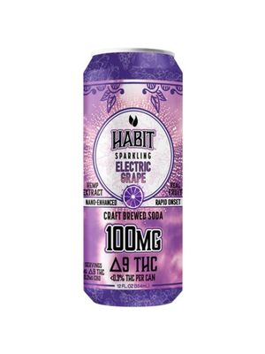 Habit Hemp Soda, Flavor: Electric Grape