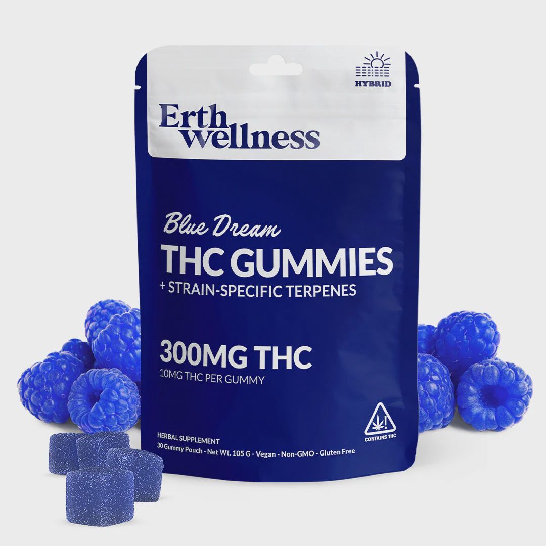 Erth Wellness Strain Specific THC Gummies 30ct, Flavor/Potency: Blue Dream/Hybrid
