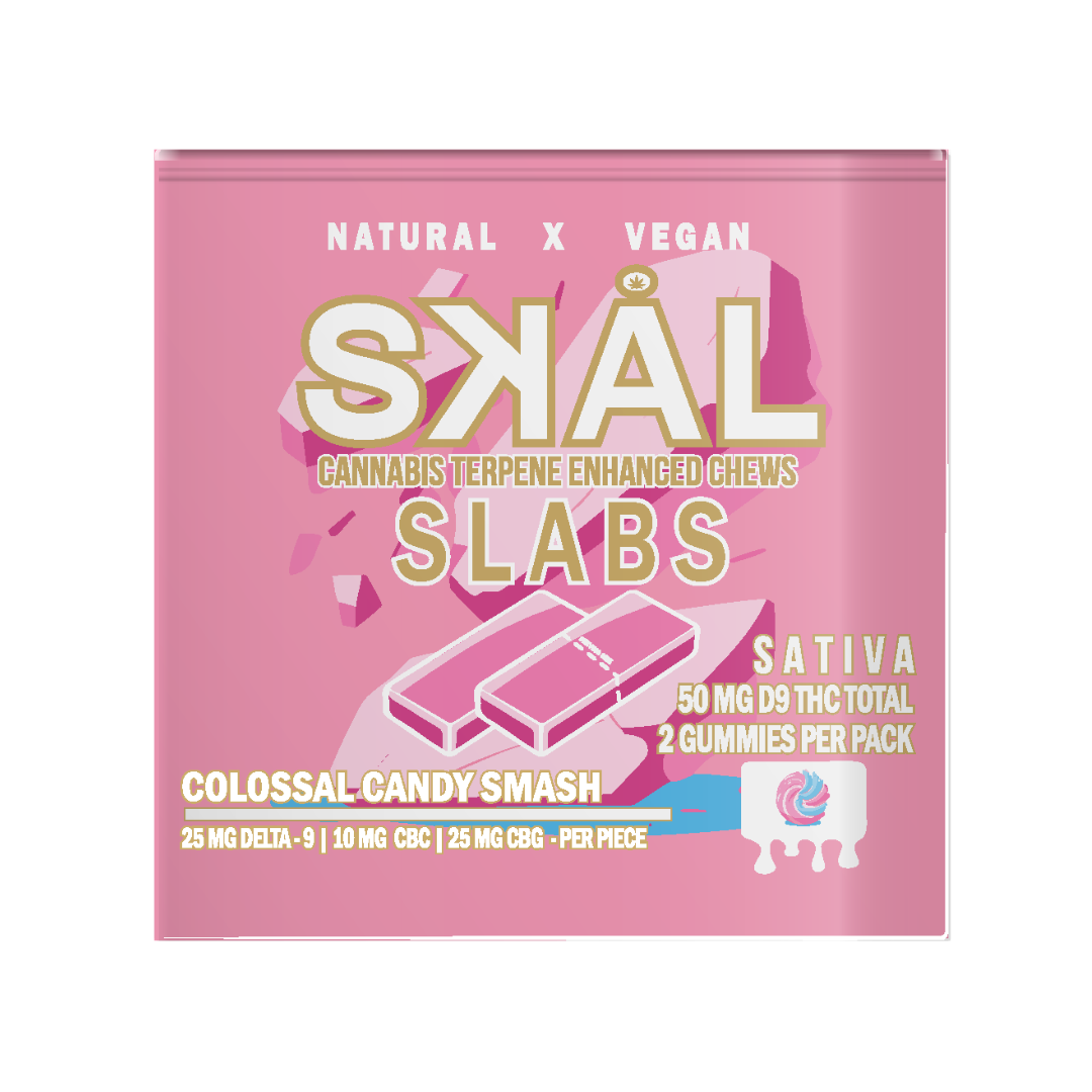 SKAL Slabs 2pk Gummies, Flavor: Colossal Candy Smash (Sativa)