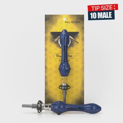 Honeybee Herb Speckled Glass Nectar Collector