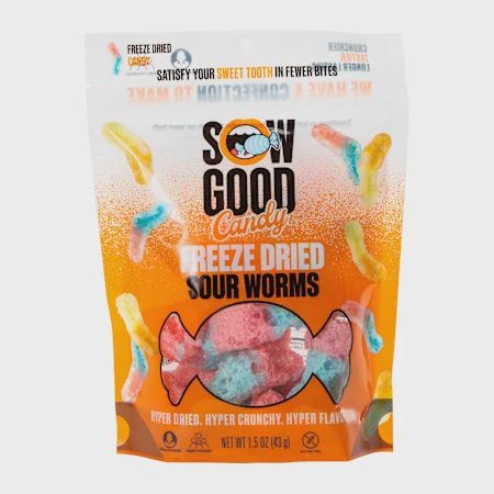 Freeze Dried Candy, Flavor: Sour Worms