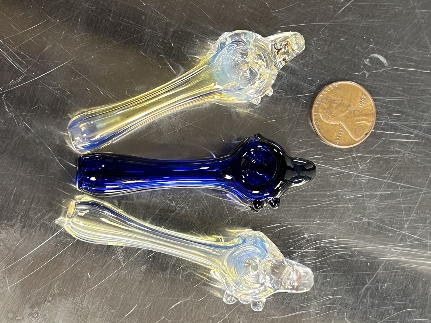 PHGS / Penny Hand Pipe Assorted, Colour: Blue