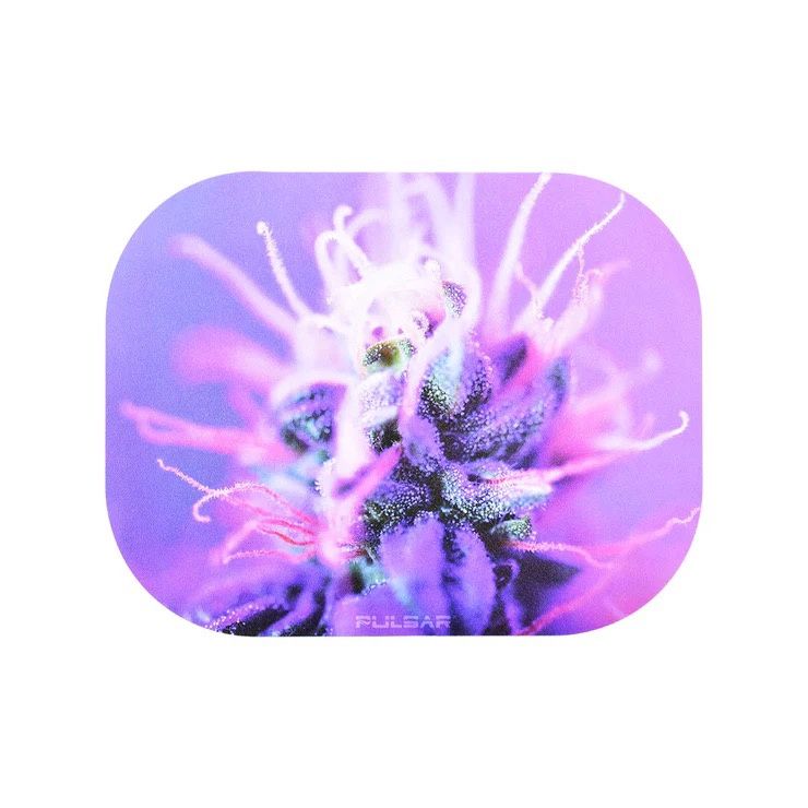 Magnetic Rolling Tray Lid, Design: Purple Flower
