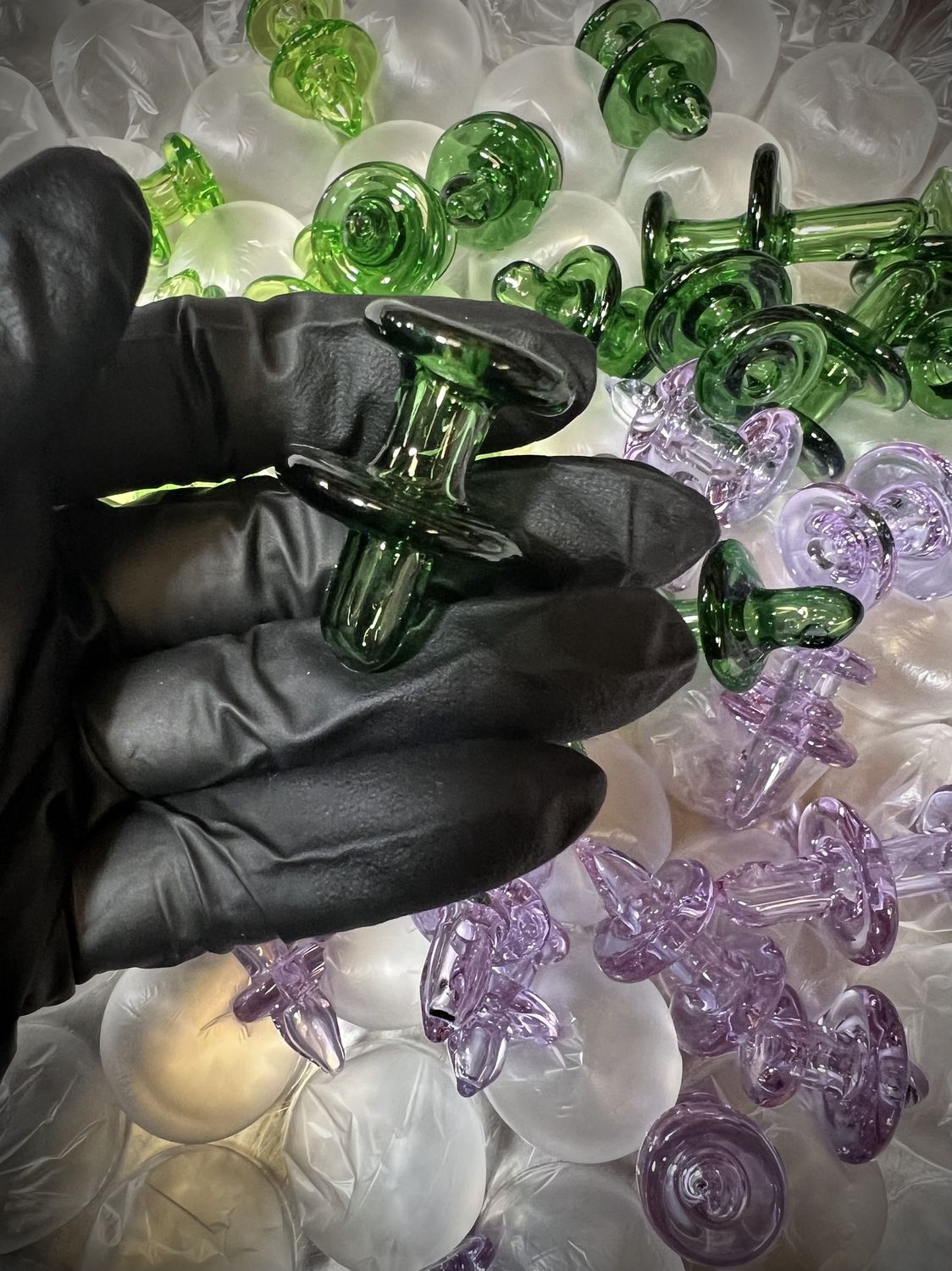Carb Cap, Color: Emerald 8mm