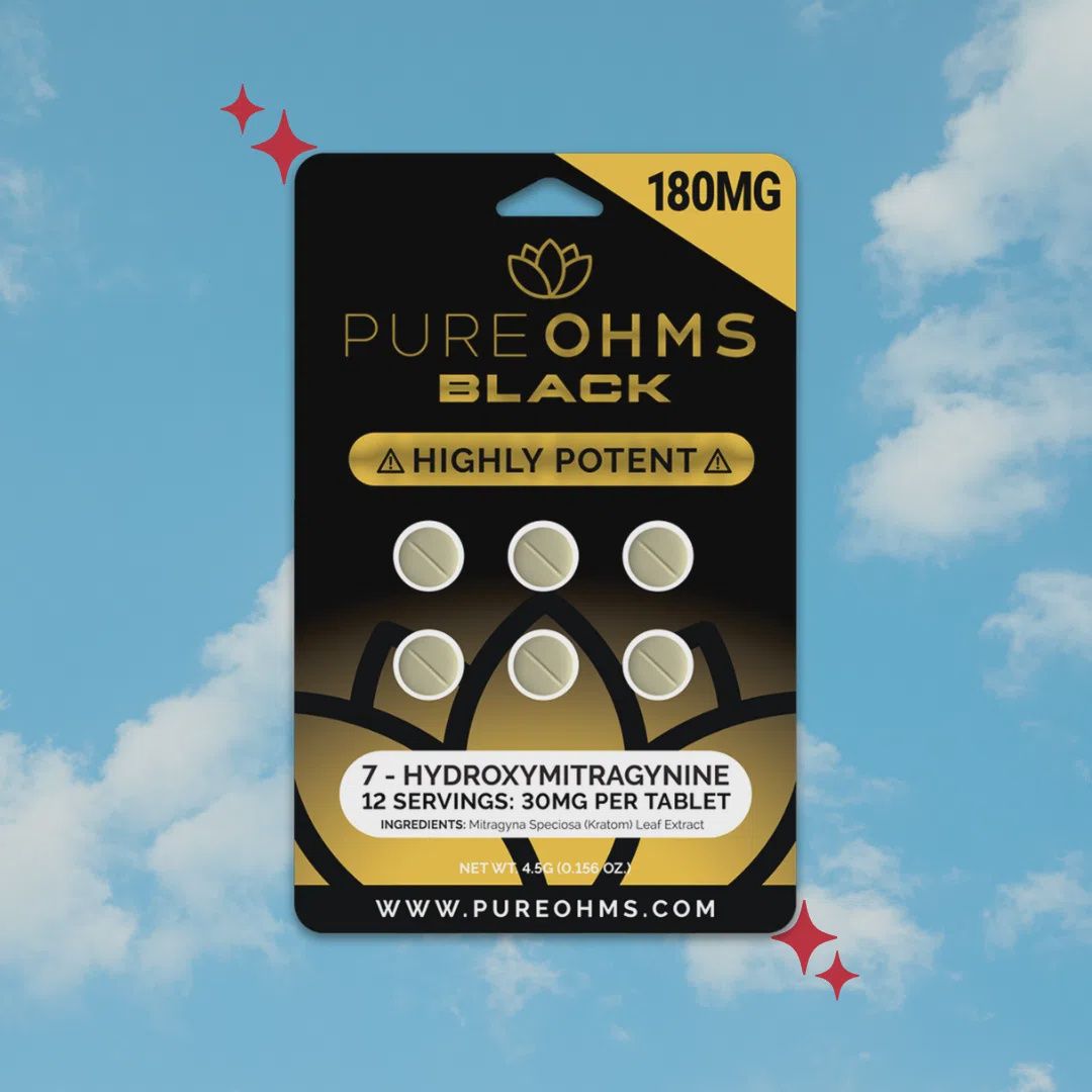 Pure Ohms Black Tablets 30mg 6ct