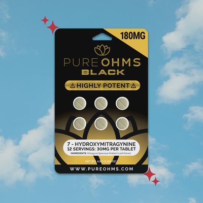 Pure Ohms Black Tablets 30mg 6ct