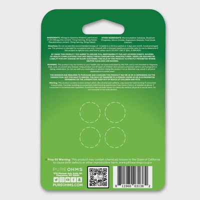 Pure Ohms Green Tablets 30mg 6ct 1:1