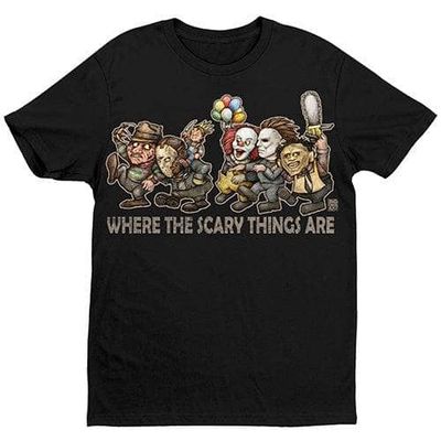 Where The Scary Things Are Unisex T-Shirt