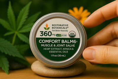 Restorative Botanicals Comfort Balm 360mg CBD Muscle and Joint Salve