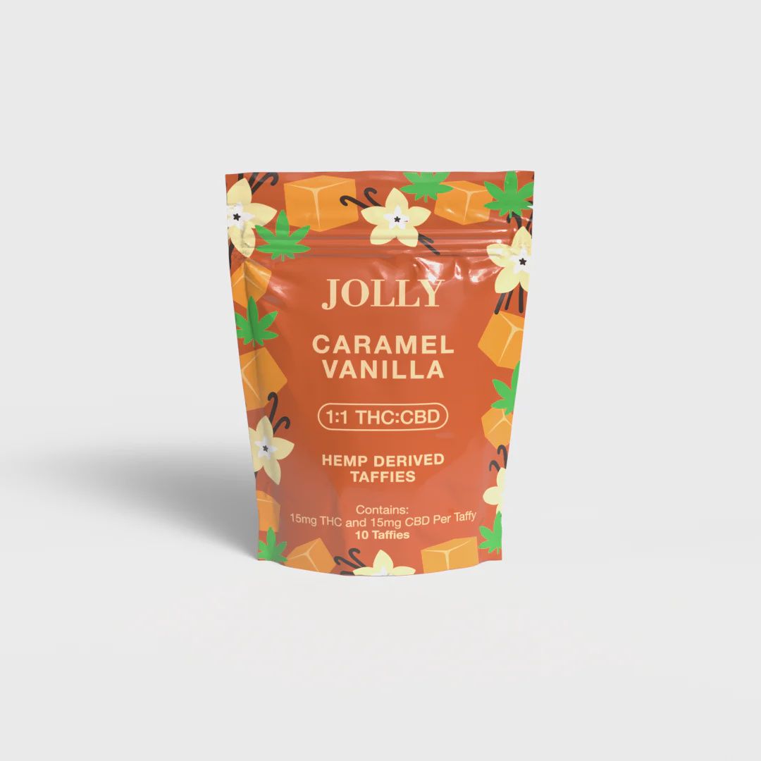 Jolly 1:1 Taffies 10ct, Flavor: Caramel Vanilla