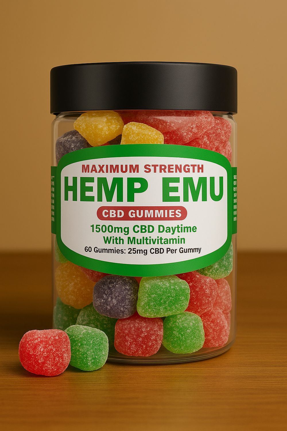 Hemp Emu 25mg CBD Gummies
