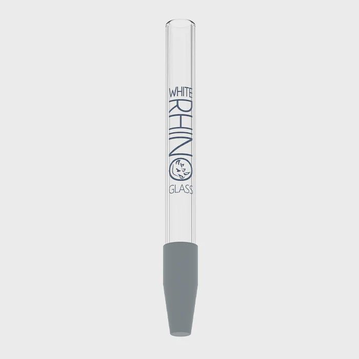 White Rhino Silicone Cap Quartz Dab Straw