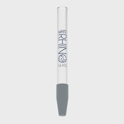 White Rhino Silicone Cap Quartz Dab Straw