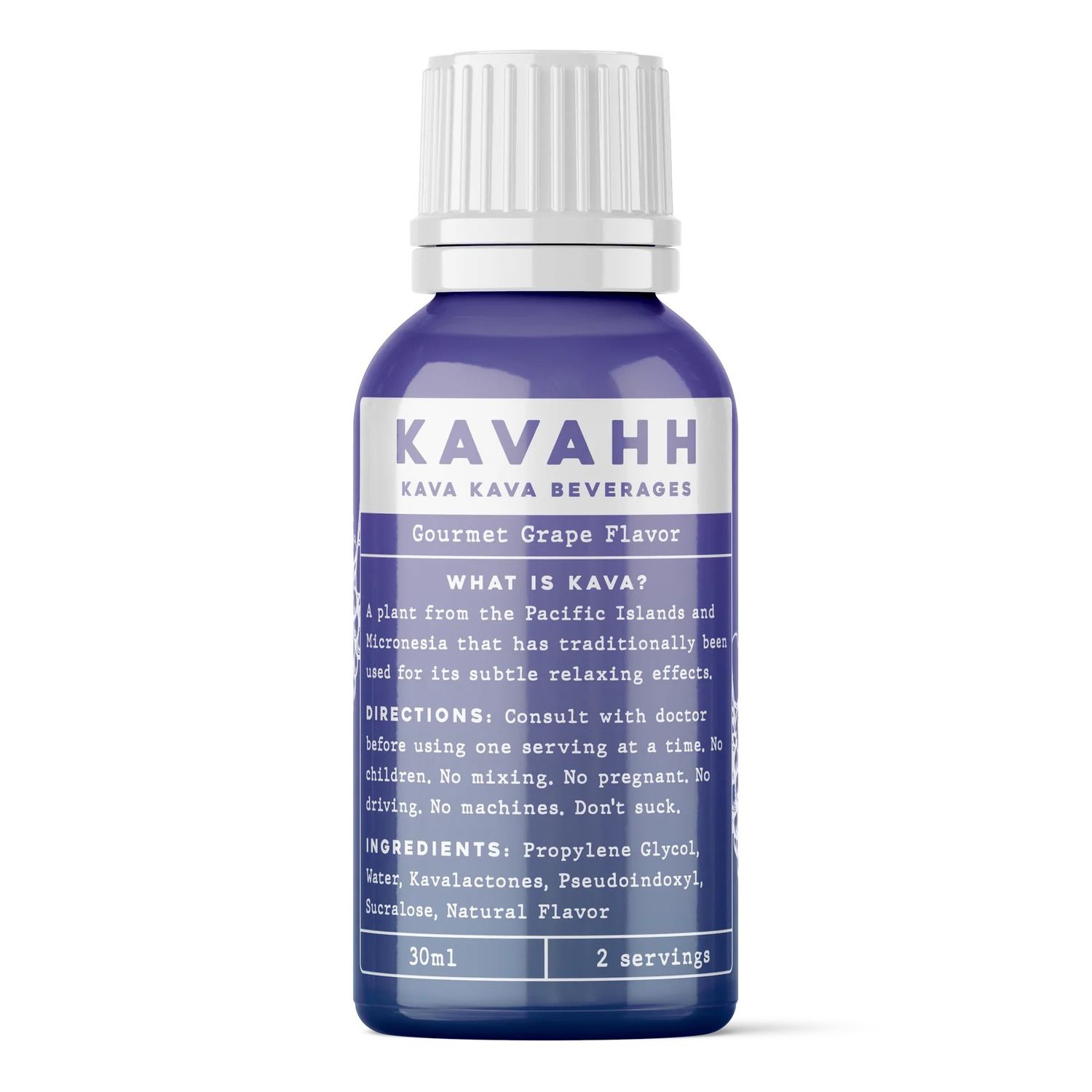Kavahh - Kava+Pseudoinoxyl Shots, Flavor: Gourmet Grape