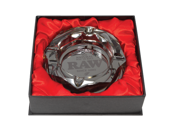 Raw Prism Glass Ashtray