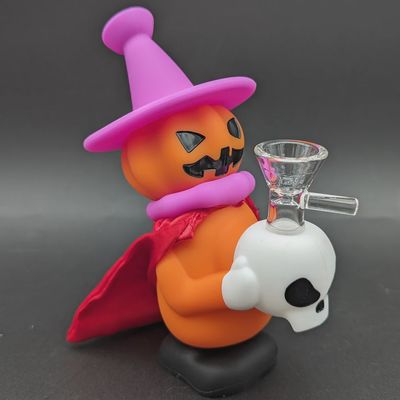 Pumpkin Witch Silicone Water Pipe
