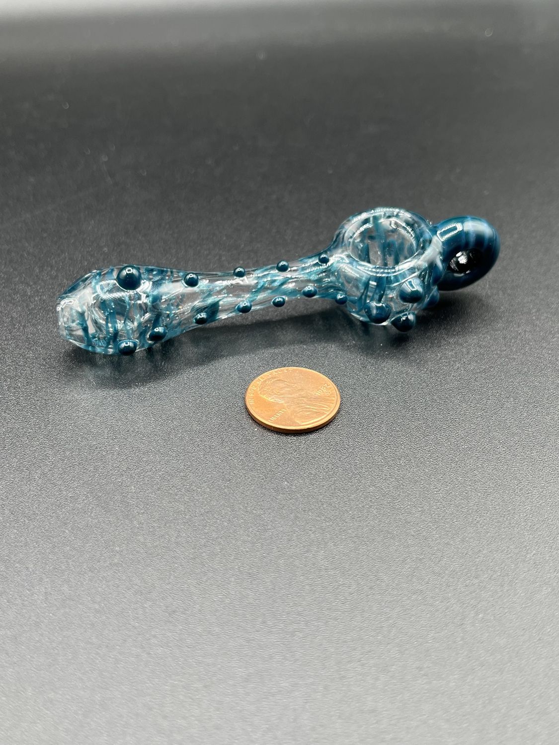 Blue Dotted Pendant Pipe