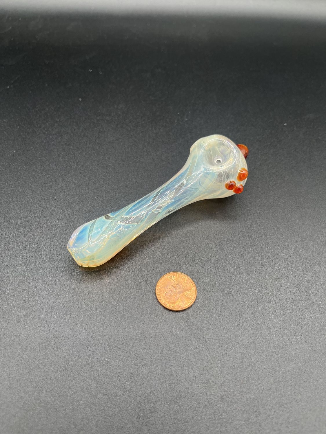 Silver Fumed Pendant Pipe (Medium)