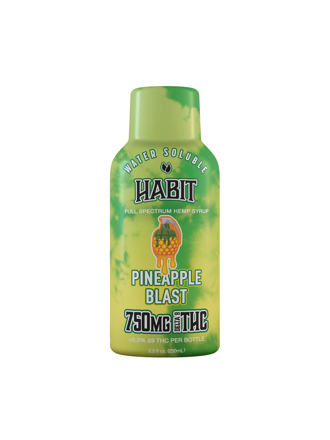 Habit 750mg THC Syrup, Flavor: Pineapple Blast