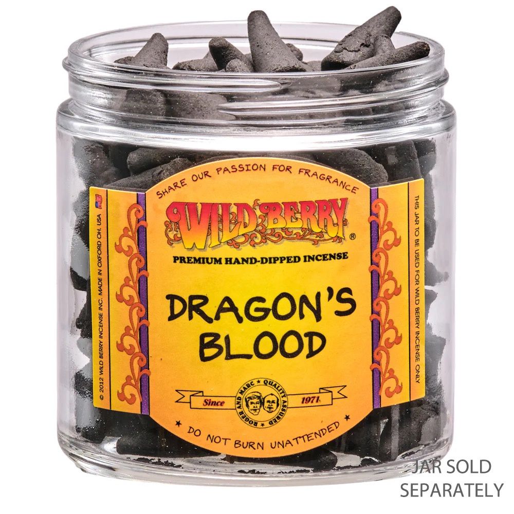 Wildberry Back Flow Incense Cones, Scent: Dragon&#39;s Blood